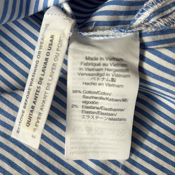 J. Crew Striped Puff Sleeve Striped Top 6 - Picture 9 of 12